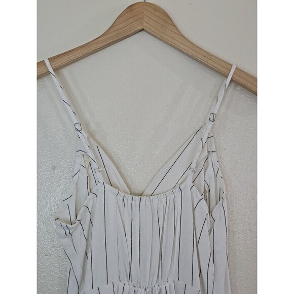 URBAN Romantics White Striped Midi Dress - Picture 5 of 11